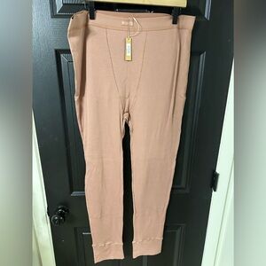 SKIMS Rose Clay Ribbed Leggings